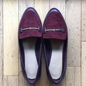 “Harriett” wine color leather Aldo flats!